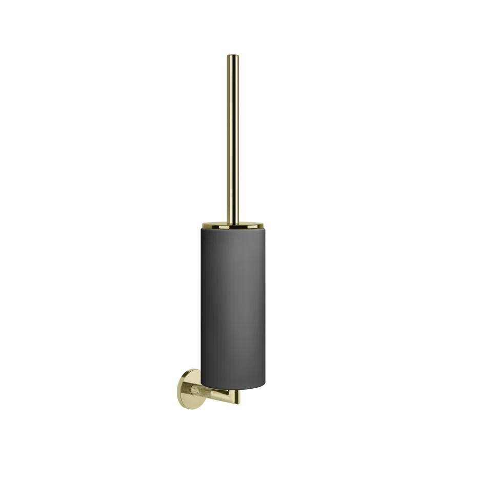 Gessi Anello porte-brosse de toilette en pierre frittée noire 63720