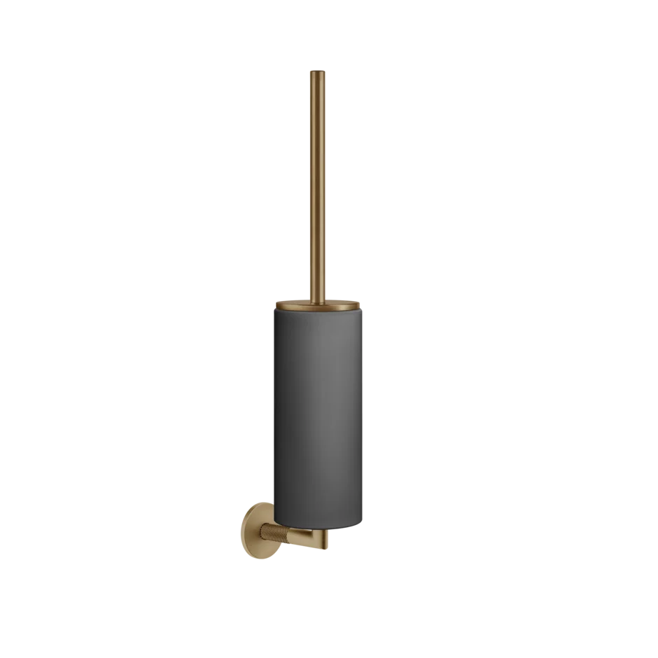Gessi Anello porte-brosse de toilette en pierre frittée noire 63720