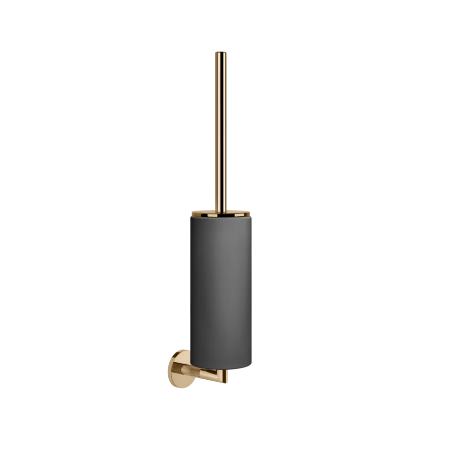 Gessi Anello porte-brosse de toilette en pierre frittée noire 63720