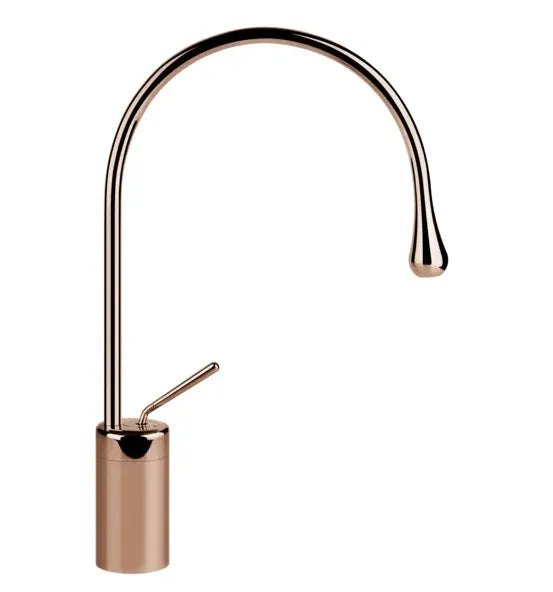 Gessi Goccia rubinetto lavabo canna media girevole 33605 copper