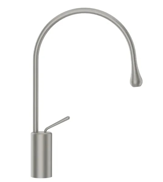 Gessi Goccia rubinetto lavabo canna media girevole 33605 cromo spazzolato