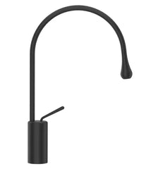 Gessi Goccia rubinetto lavabo canna media girevole 33605 matt black