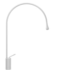 Gessi Goccia rubinetto lavabo medio canna lunga girevole 33606 matt white