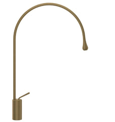 Gessi Goccia rubinetto lavabo medio canna lunga girevole 33606 antique brass