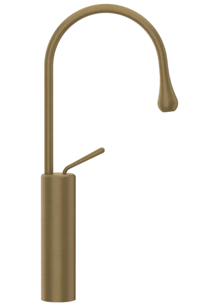 Gessi Goccia tall sink faucet with short spout 33608
