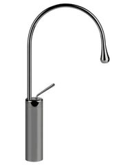 Gessi Goccia rubinetto lavabo alto canna media girevole 33609 black metal