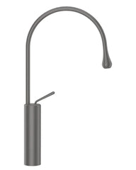 Gessi Goccia rubinetto lavabo alto canna media girevole 33609 black metal brushed