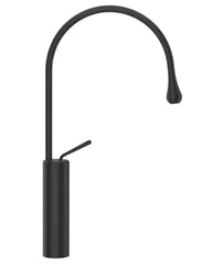 Gessi Goccia rubinetto lavabo alto canna media girevole 33609 matte black