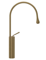 Gessi Goccia rubinetto lavabo alto canna media girevole 33609 antique brass