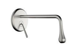 Gessi Goccia wall sink faucet with long spout 33686 + 33687