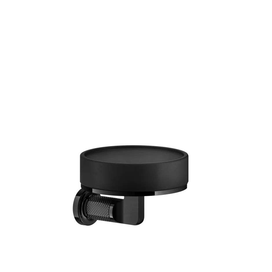 Gessi Inciso porte-savon en pierre frittée noire 58502