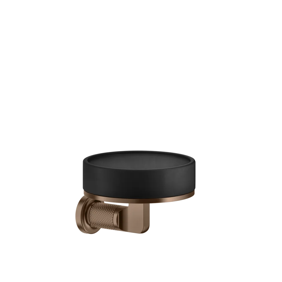 Gessi Inciso porte-savon en pierre frittée noire 58502