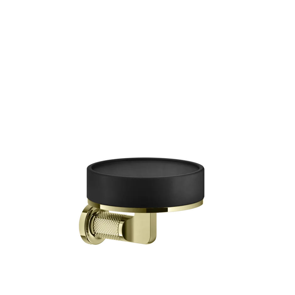 Gessi Inciso porte-savon en pierre frittée noire 58502