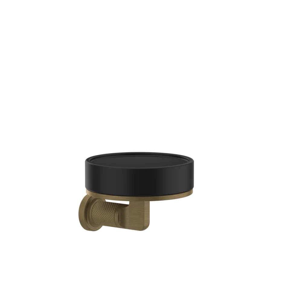 Gessi Inciso porte-savon en pierre frittée noire 58502