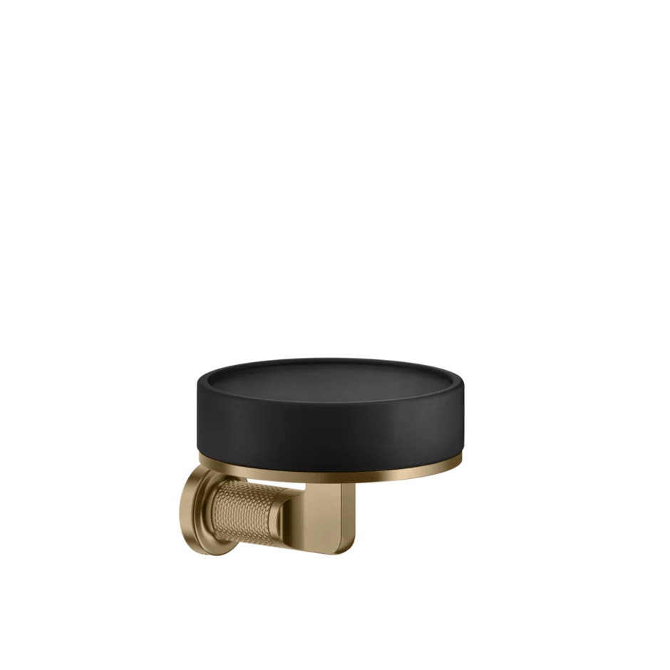 Gessi Inciso porte-savon en pierre frittée noire 58502