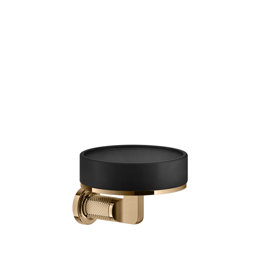 Gessi Inciso porte-savon en pierre frittée noire 58502