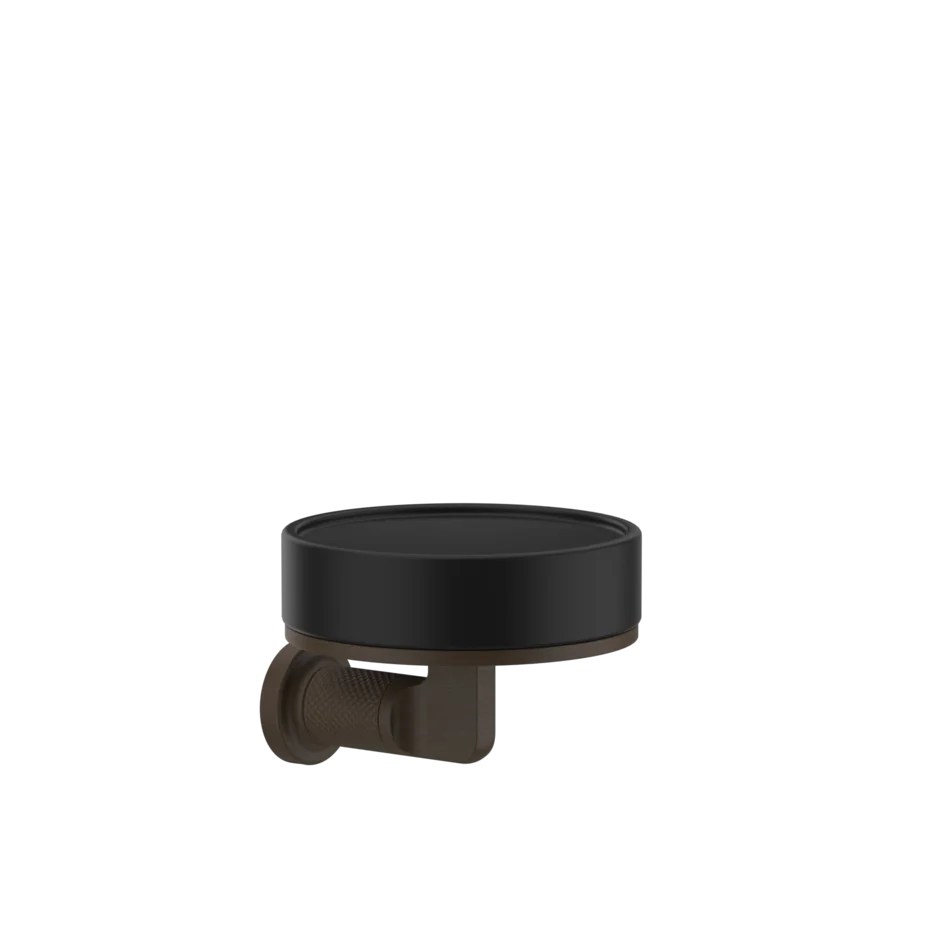 Gessi Inciso porte-savon en pierre frittée noire 58502