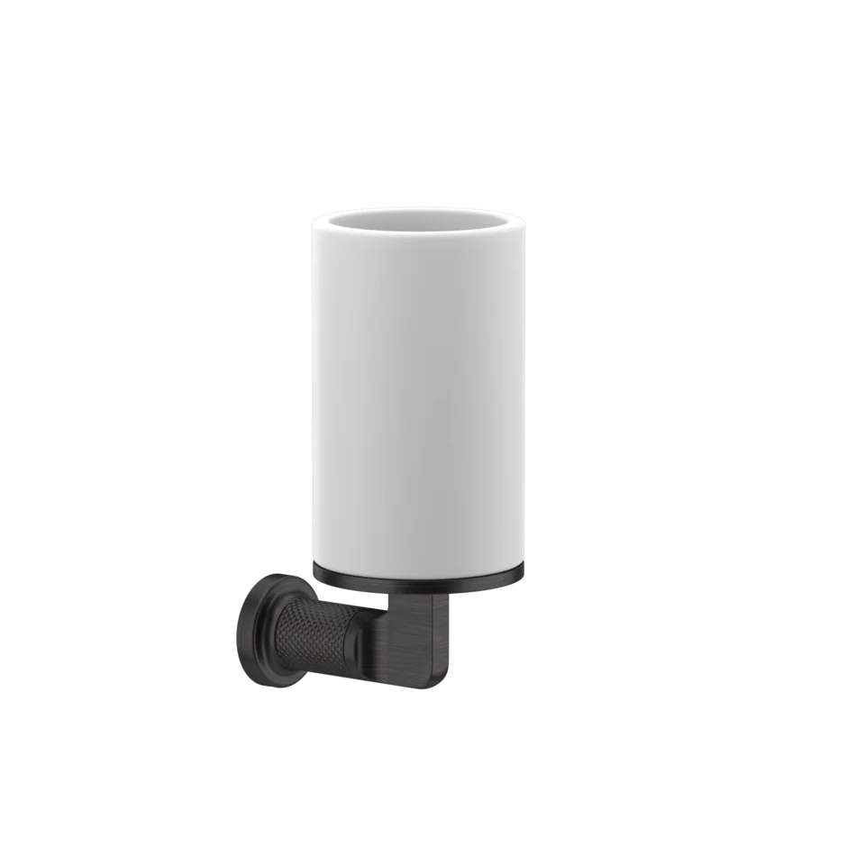 Gessi Inciso porte-brosse à dents blanc en pierre frittée 58507
