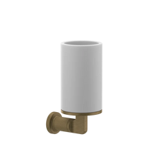 Gessi Inciso porte-brosse à dents blanc en pierre frittée 58507