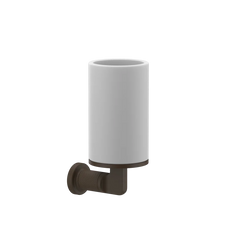Gessi Inciso porte-brosse à dents blanc en pierre frittée 58507