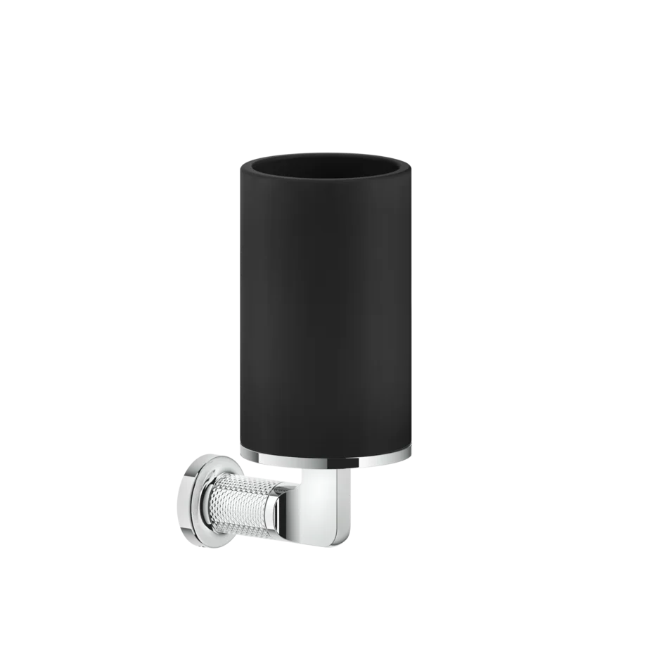 Gessi Inciso porta spazzolini nero in Pietra sinterizzata 58508