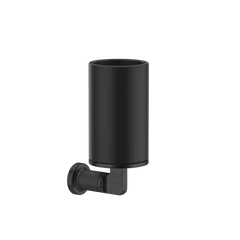 Gessi Inciso porte-brosse à dents noir en pierre frittée 58508