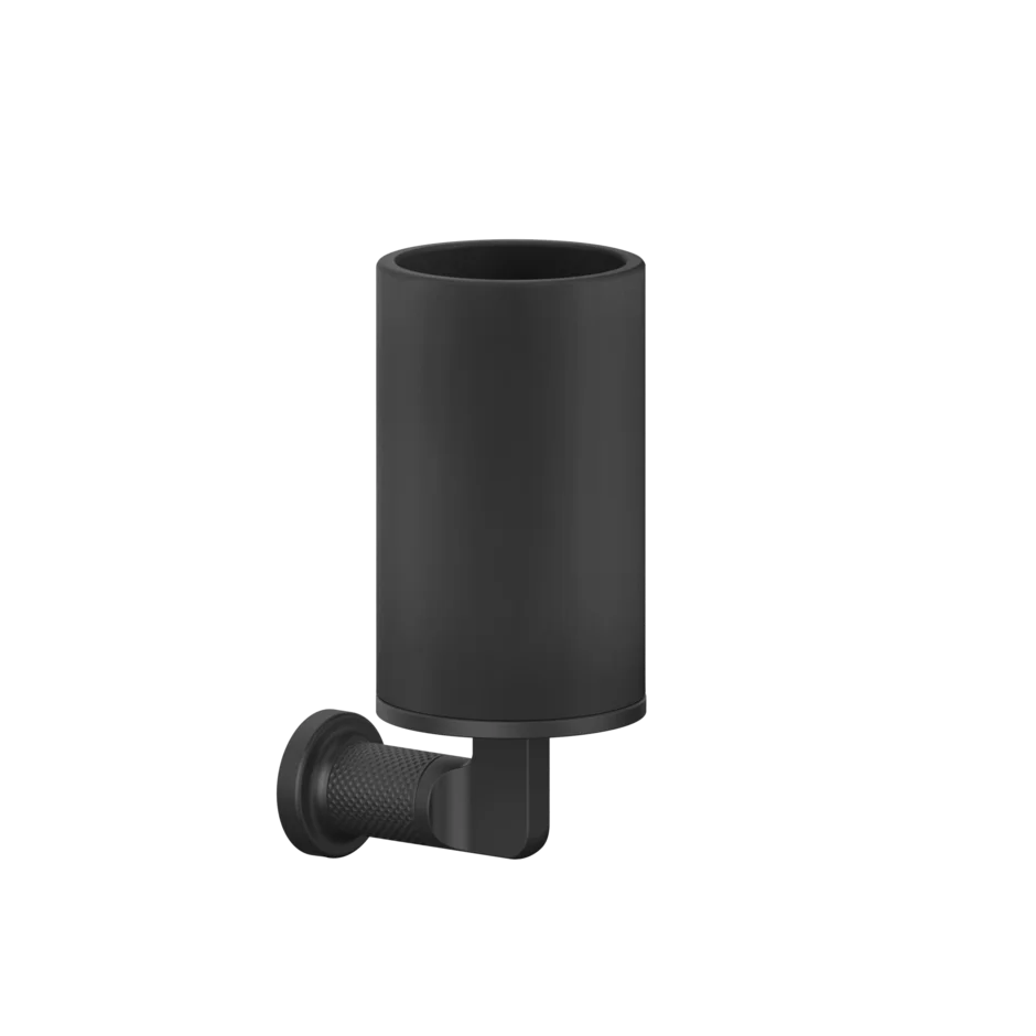Gessi Inciso porte-brosse à dents noir en pierre frittée 58508