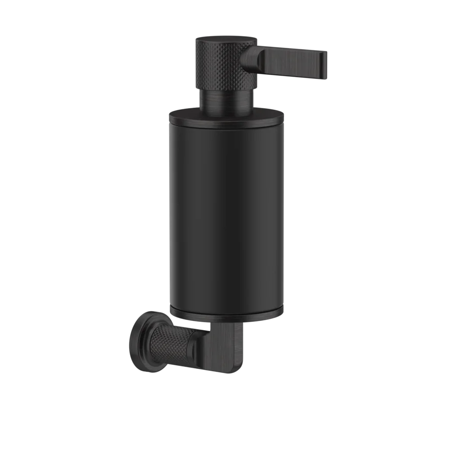 Gessi Inciso distributeur de savon en pierre frittée noire 58514