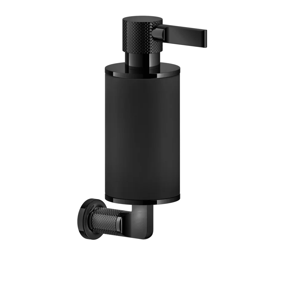 Gessi Inciso distributeur de savon en pierre frittée noire 58514