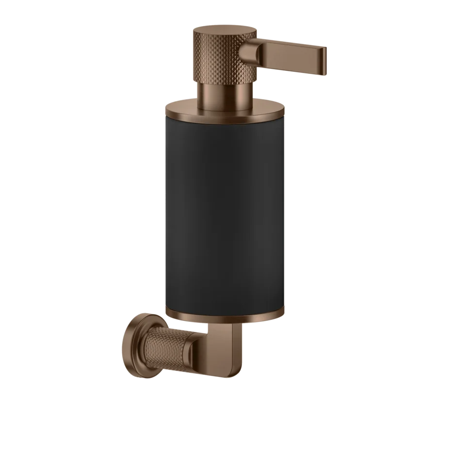Gessi Inciso distributeur de savon en pierre frittée noire 58514