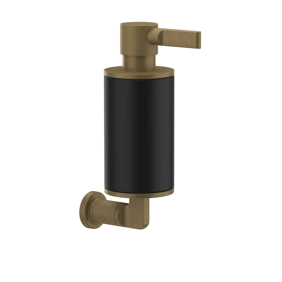 Gessi Inciso distributeur de savon en pierre frittée noire 58514