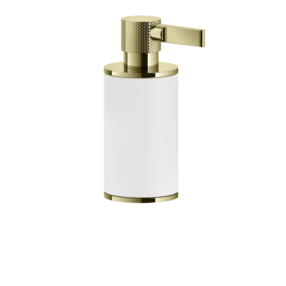 Gessi Inciso distributeur de savon blanc en pierre frittée 58537
