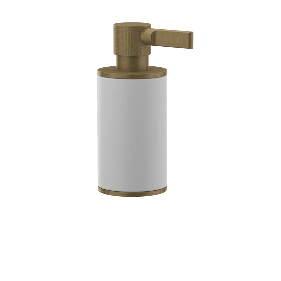 Gessi Inciso distributeur de savon blanc en pierre frittée 58537