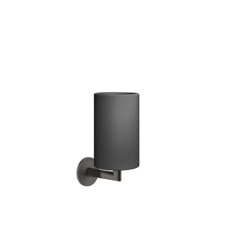 Gessi Ingranaggio porta spazzolini nero in Pietra sinterizzata 63808