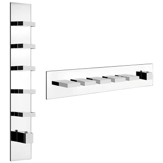 Gessi Inverso miscelatore termostatico doccia alta portata 5 vie 43030 + 43109