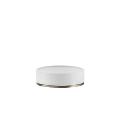 Gessi Origini soap holder in white antibacterial resin 58525