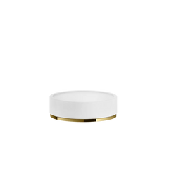 Gessi Origini soap holder in white antibacterial resin 58525