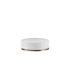 Gessi Origini soap holder in white antibacterial resin 58525