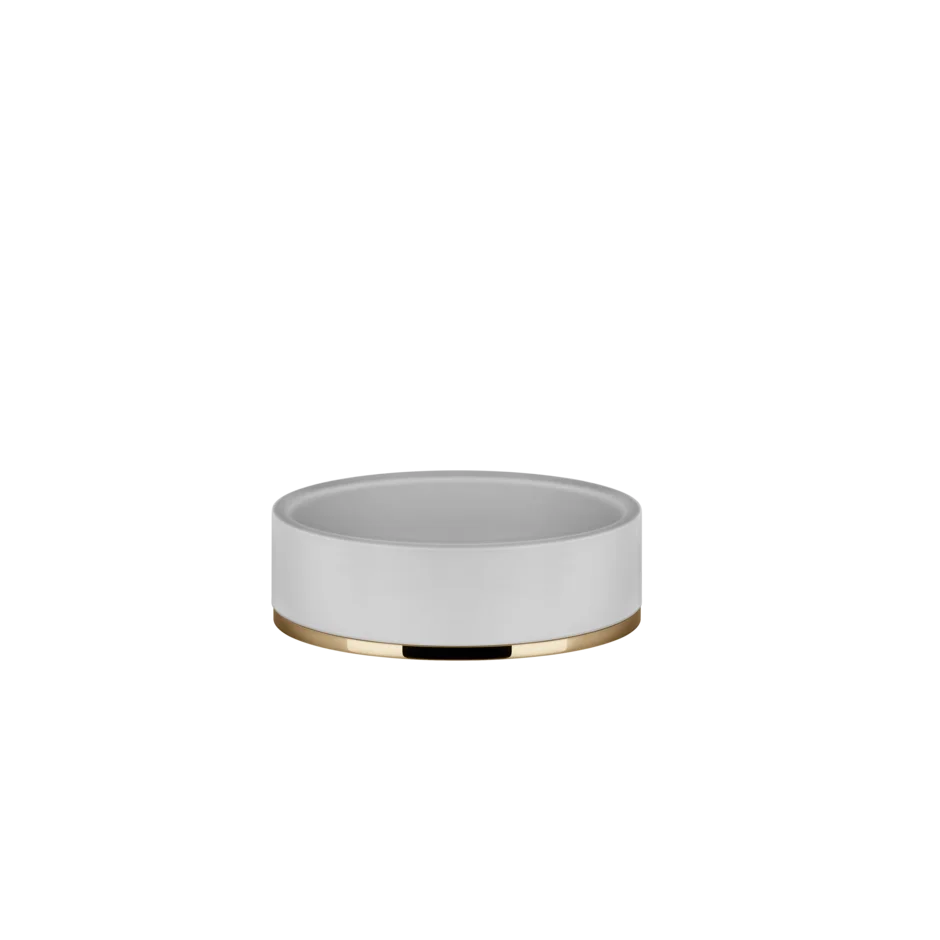 Gessi Origini soap holder in white antibacterial resin 58525