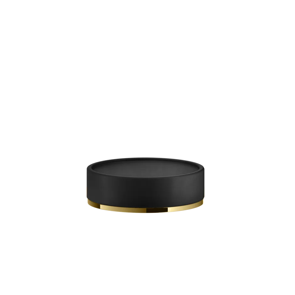 Gessi Origini porte-savon en résine antibactérienne noire 58526