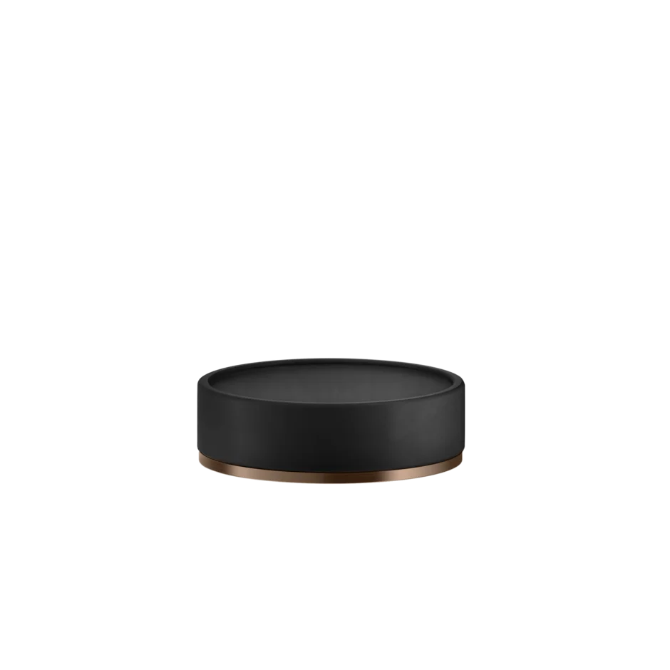 Gessi Origini porte-savon en résine antibactérienne noire 58526
