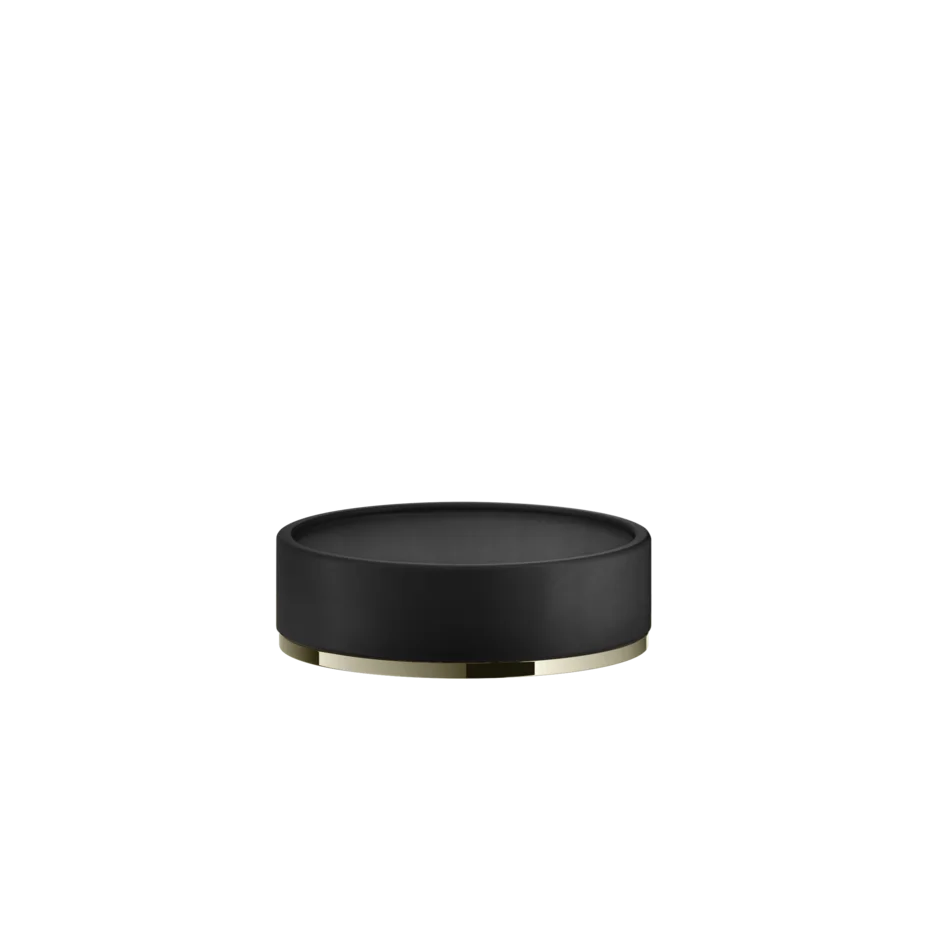 Gessi Origini porte-savon en résine antibactérienne noire 58526