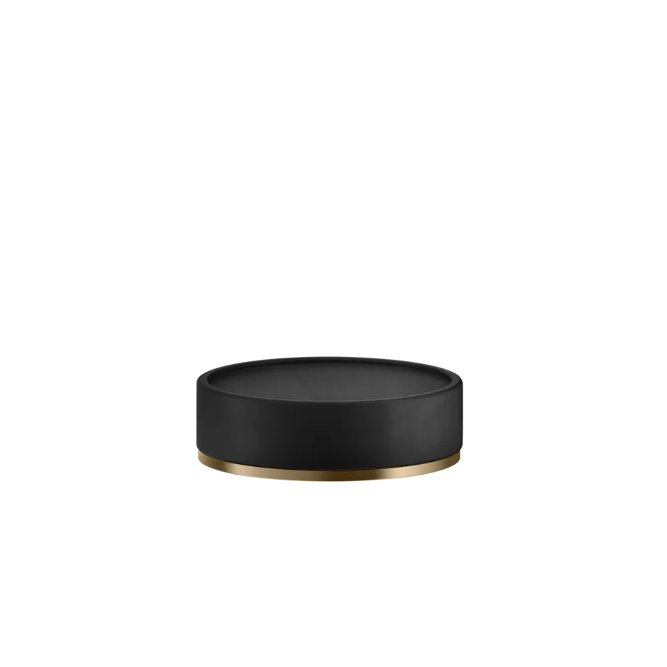 Gessi Origini porte-savon en résine antibactérienne noire 58526
