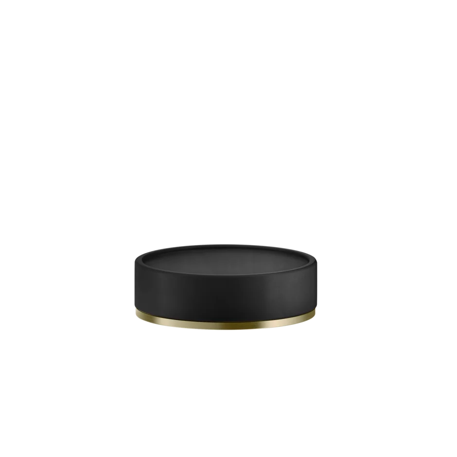 Gessi Origini porte-savon en résine antibactérienne noire 58526