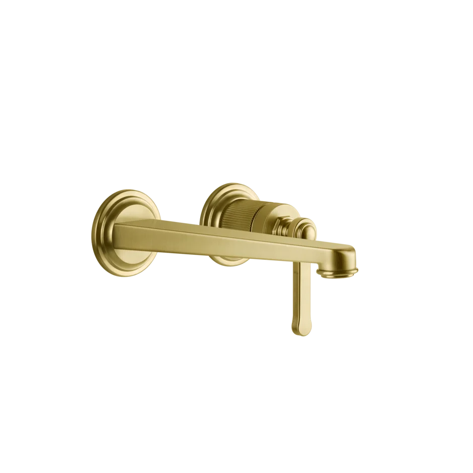 Gessi Venti20 rubinetto lavabo a parete con bocca media 65089 + 63397