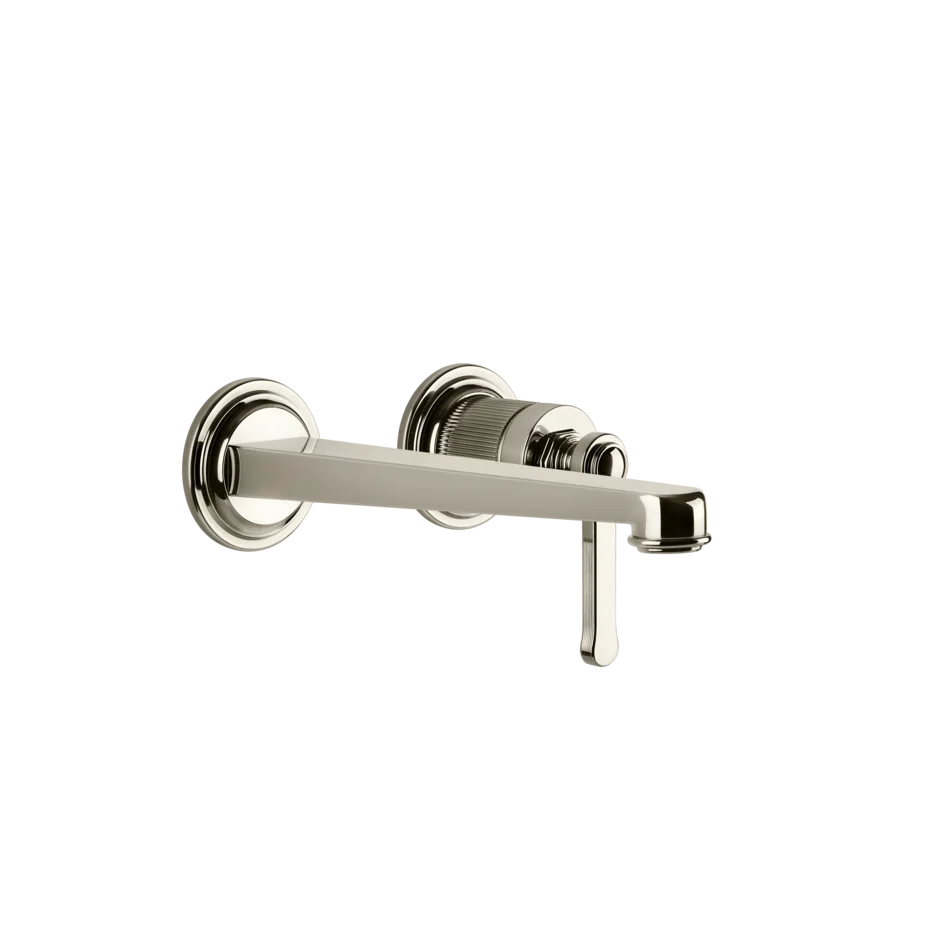 Gessi Venti20 rubinetto lavabo a parete con bocca media 65089 + 63397