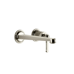 Gessi Venti20 rubinetto lavabo a parete con bocca media 65089 + 63397