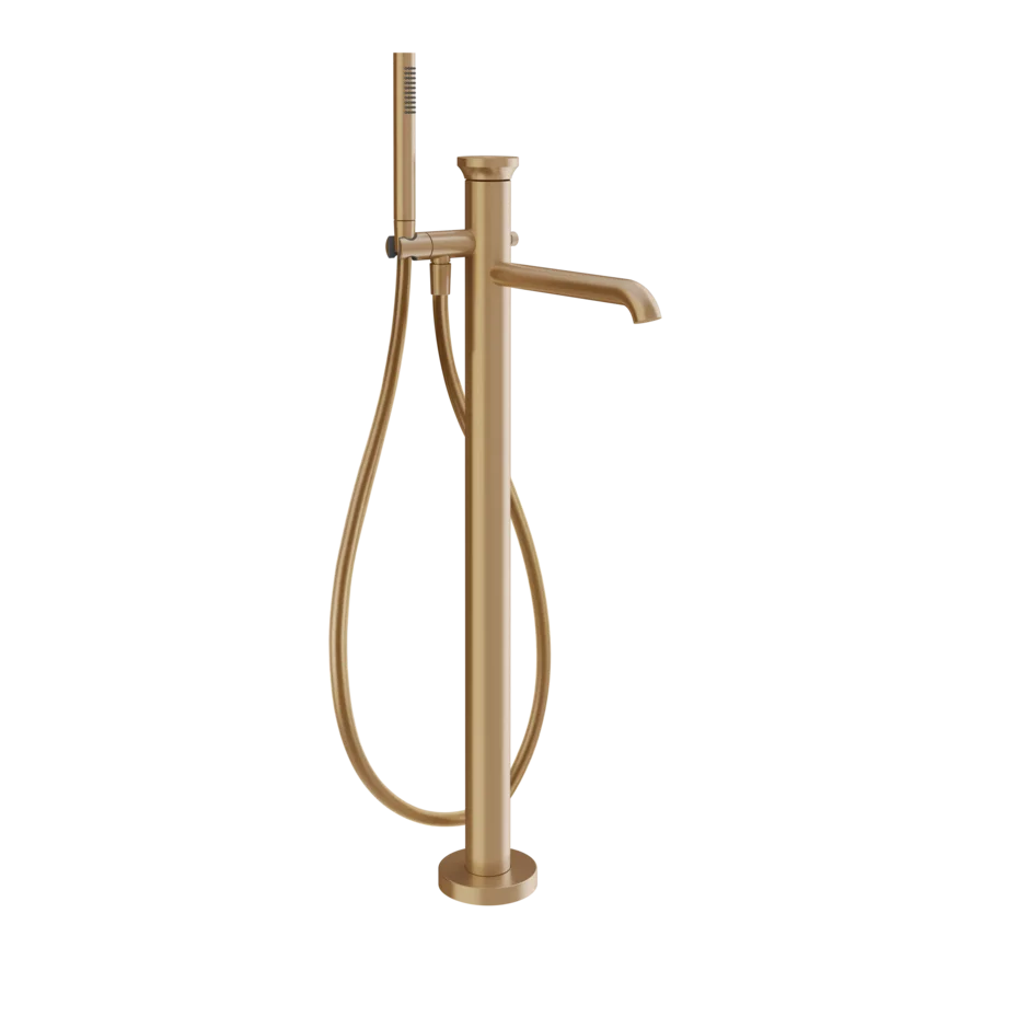 Gessi Origini robinet de baignoire sur pied avec douchette 66028 + 46189