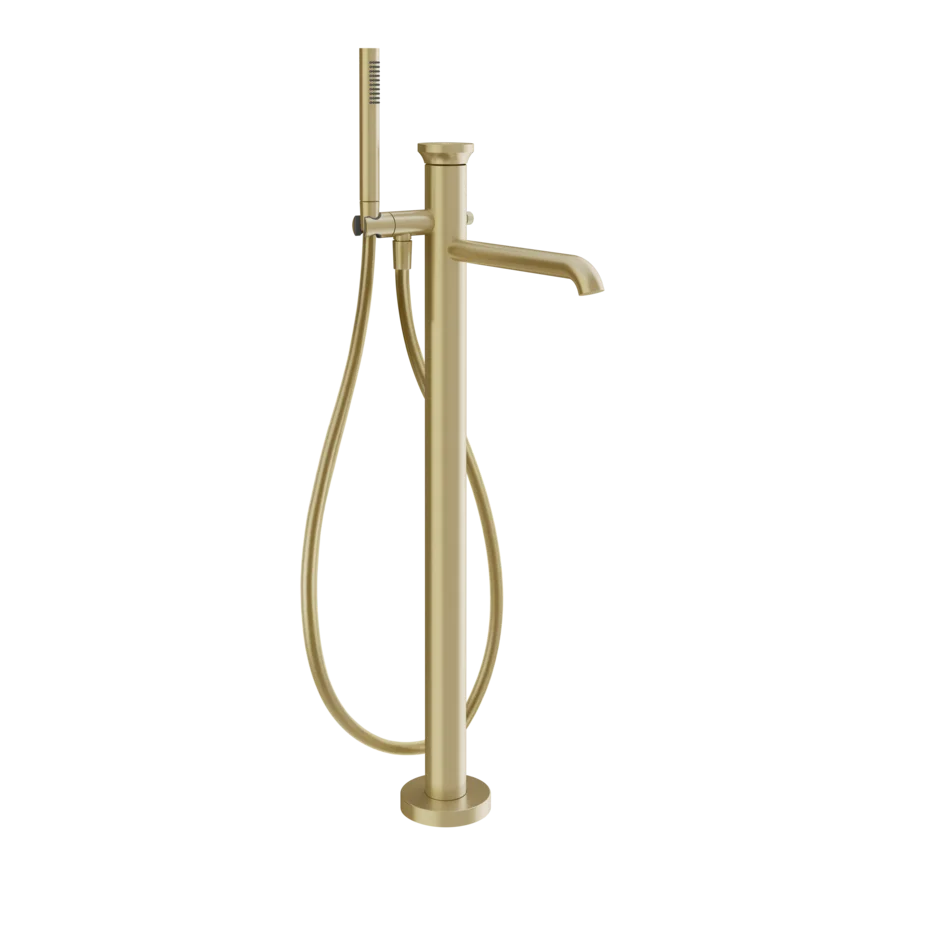 Gessi Origini robinet de baignoire sur pied avec douchette 66028 + 46189
