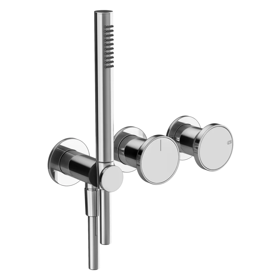 Gessi Origini miscelatore doccia con deviatore 2 vie 66036 + 54139